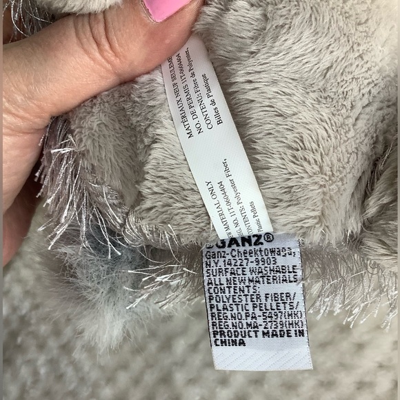 GANZ Webkinz HM203 Plush Grey Squirrel Stuffed Animal Toy No Code - Picture 12 of 16